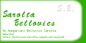 sarolta bellovics business card